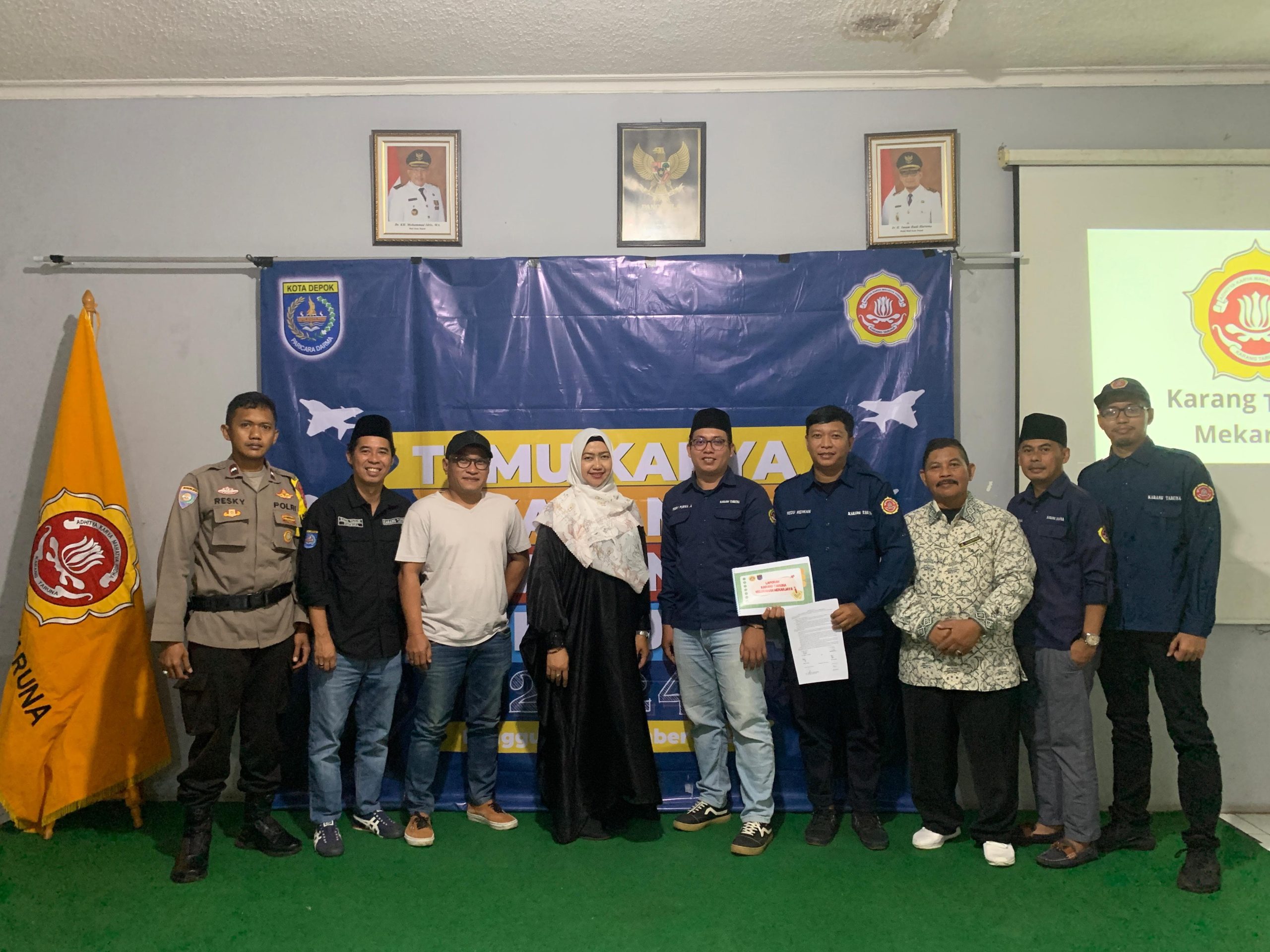 Pelantikan Pengurus Karang Taruna Kelurahan Mekarjaya Periode 2024 - 2029