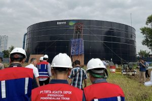 Water Tank PDAM yang di protes oleh warga