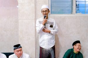 Ketua Forum Pemuda Heri Koyeng sat menyampaikan sambutannya