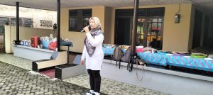 Lurah Mekarjaya saat menyampaikan sambutan di hadapan peserta jumsih