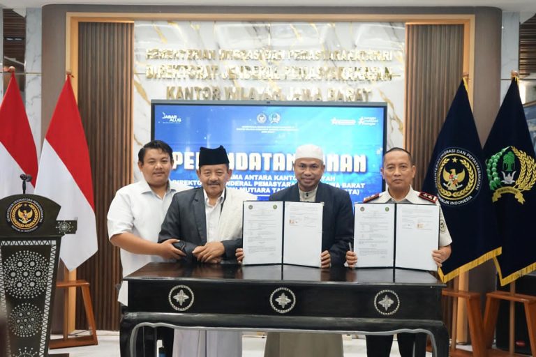 Rutan Depok Hadiri Perjanjian Kerja Sama Antara Kanwil Dirjenpas Jabar dengan Yayasan MATA