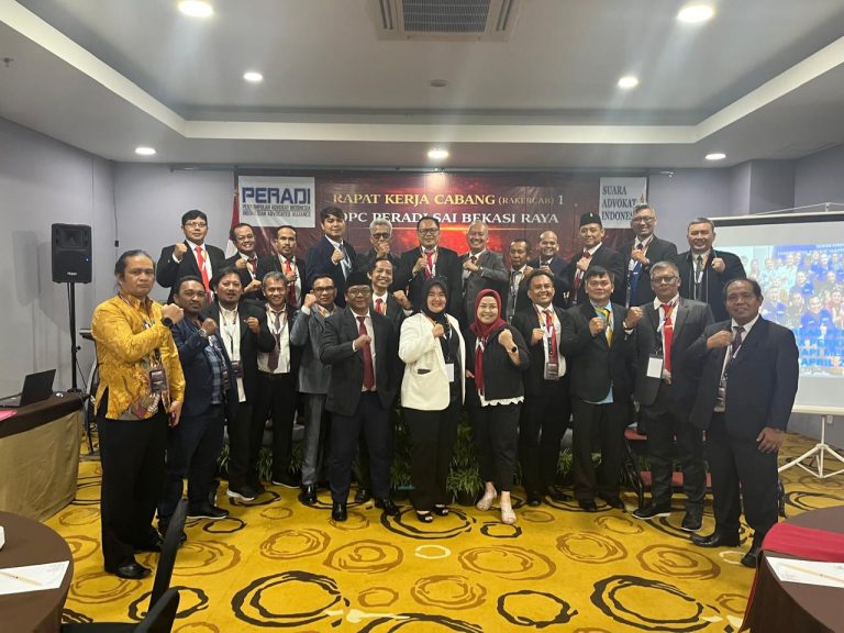 PERADI SAI Bekasi Raya Perkuat Profesionalisme dan Integritas Advokat Melalui Rakercab 2026