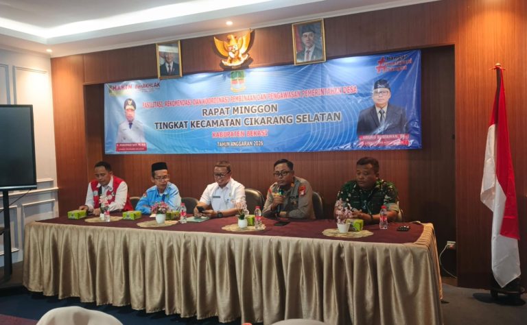 Rapat Minggon CIKSEL; Kapolsek AKP Erwin Dorong Kewaspadaan & Kolaborasi Hadapi Dinamika Wilayah
