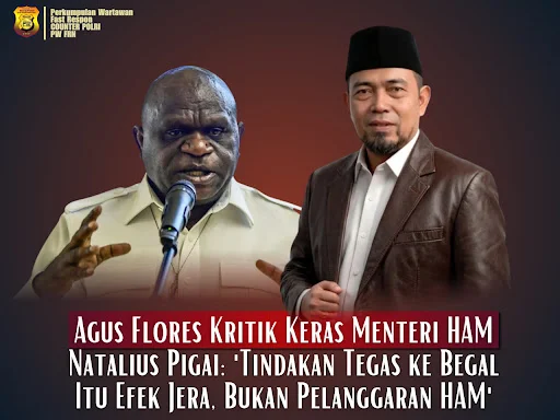 Agus Flores Kritik Keras Menteri HAM Natalius Pigai: ‘Tindakan Tegas ke Begal Itu Efek Jera, Bukan Pelanggaran HAM’