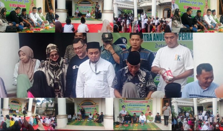 Konsisten Menebar Kepedulian, Pemerintah Desa Karangsari Bersama PT Mitra Anugerah Perkasa RBR Konsisten Santuni Anak Yatim
