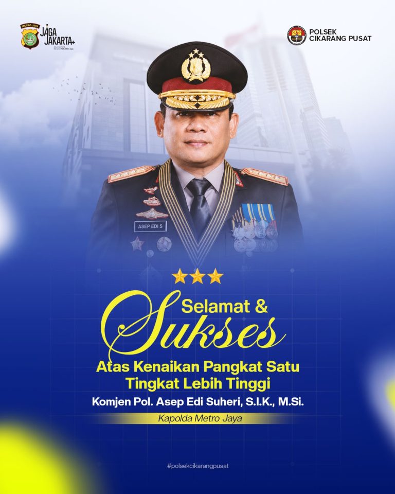 “Dedikasi dan Pengabdian Berbuah Amanah: Komjen Pol. Asep Edi Suheri Resmi Nahkodai Polda Metro Jaya.