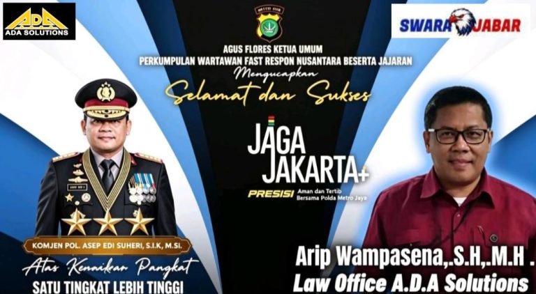 Arip Wampasena Apresiasi Kenaikan Pangkat Komjen Pol. Asep Edi Suheri: Integritas dan Profesionalisme Adalah Fondasi Penegakan Hukum