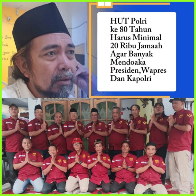 Agus Flores Siapkan Sholawat Akbar HUT Bhayangkara ke-80, Targetkan 20 Ribu Jamaah Padati Lapangan
