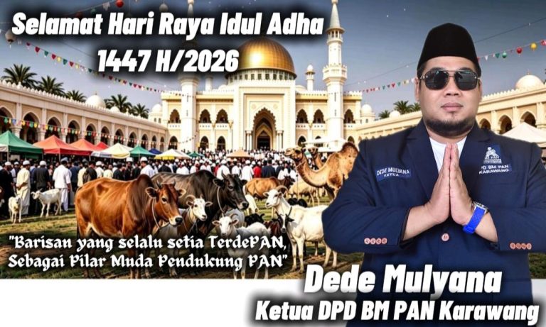 Dede Mulyana: Semangat Iduladha Harus Menjadi Energi Kepemudaan untuk Memperkuat Solidaritas dan Persatuan