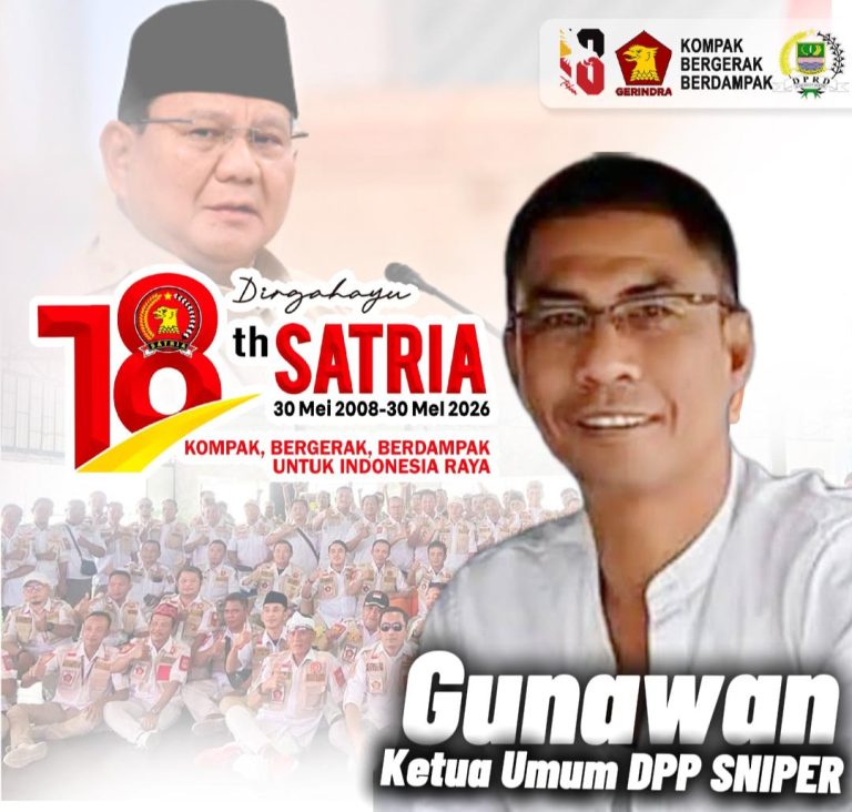 Ketua Umum SNIPER Gunawan Ucapkan Selamat HUT SATRIA ke-18, Dorong Semangat Perjuangan untuk Bangsa dan Negara