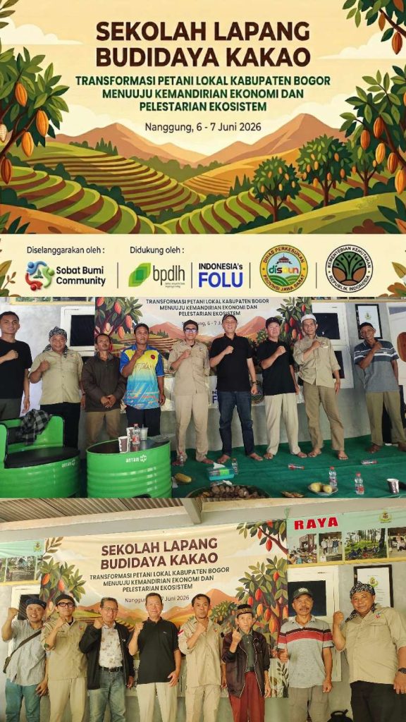 Dukung Target FOLU Net Sink 2030, Yayasan Parasobat Bumi Cendekia Gelar Sekolah Lapang Budidaya Kakao di Nanggung Bogor