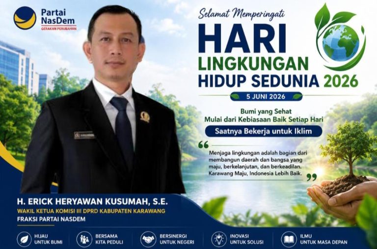 H. Erick Heryawan Kusumah: Menjaga Lingkungan Adalah Bagian dari Membangun Karawang dan Indonesia yang Lebih Maju