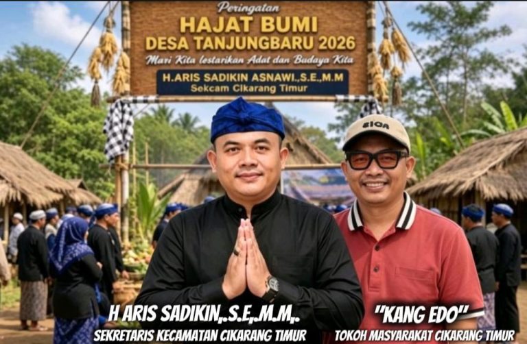 “Kang Edo” Apresiasi Dedikasi Sekcam Cikarang Timur H. Aris Sadikin Asnawi yang Selalu Hadir untuk Masyarakat