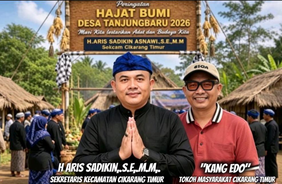 “Kang Edo” Apresiasi Dedikasi Sekcam Cikarang Timur H. Aris Sadikin Asnawi yang Selalu Hadir untuk Masyarakat