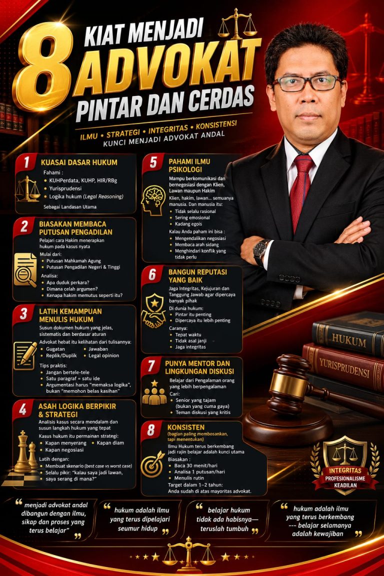 Arif Wampasena: Menjadi Advokat Handal Bukan Sekadar Pintar, Tetapi Terus Belajar dan Menjaga Integritas