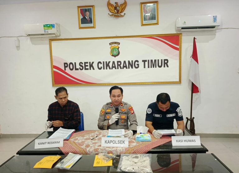 ORDER BODONG OJEK ONLINE BERUJUNG CURAS, POLSEK CIKARANG TIMUR UNGKAP PELAKU DAN PENADAH DALAM WAKTU SINGKAT