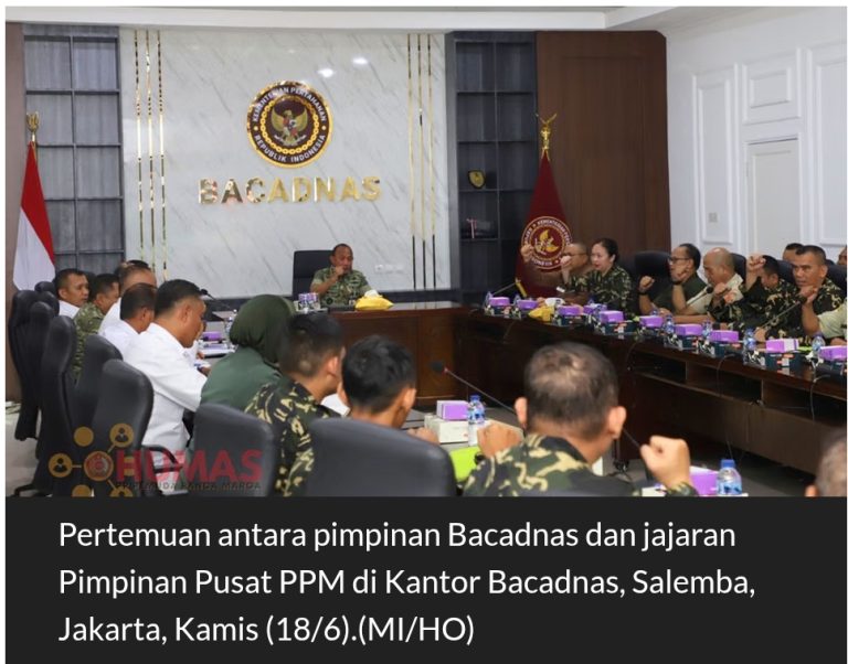 PC PPM KARAWANG APRESIASI SINERGI STRATEGIS PP PPM DAN BACADNAS, SIAP KAWAL PROGRAM BELA NEGARA DAN KETAHANAN NASIONAL
