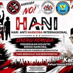 Ketua Umum FORTAL Nusantara Kang Edo Serukan Pergerakan Kolektif Bersih dari Narkoba pada Peringatan Hari Anti Narkotika Internasional