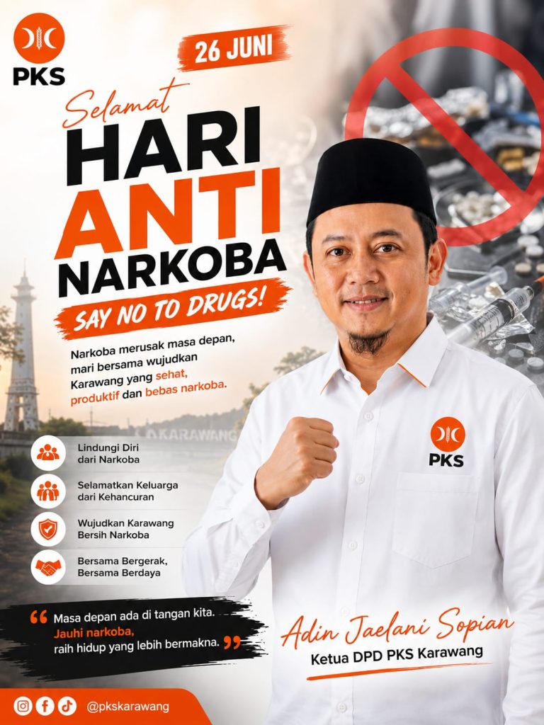 Bersama Melawan Narkoba, Adin Jaelani Dorong Karawang yang Berkeadilan dan Sejahtera