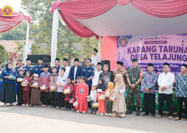 Semangat Kebersamaan Warnai Lebaran Anak Yatim 10 Muharram 1448 H di Desa Telajung