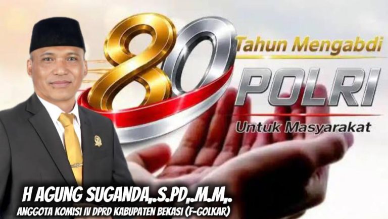 H. Agung Suganda, S.Pd., M.M. Nilai Hari Bhayangkara ke-80 Jadi Momentum Memperkuat Sinergi Demi Kemajuan SDM Kabupaten Bekasi
