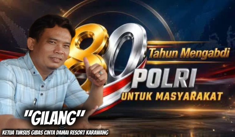 Gilang, Ketua Timsus GIBAS Cinta Damai Resort Karawang: Hari Bhayangkara ke-80 Momentum Memperkuat Kolaborasi untuk Indonesia yang Aman, Harmonis, dan Berkemajuan