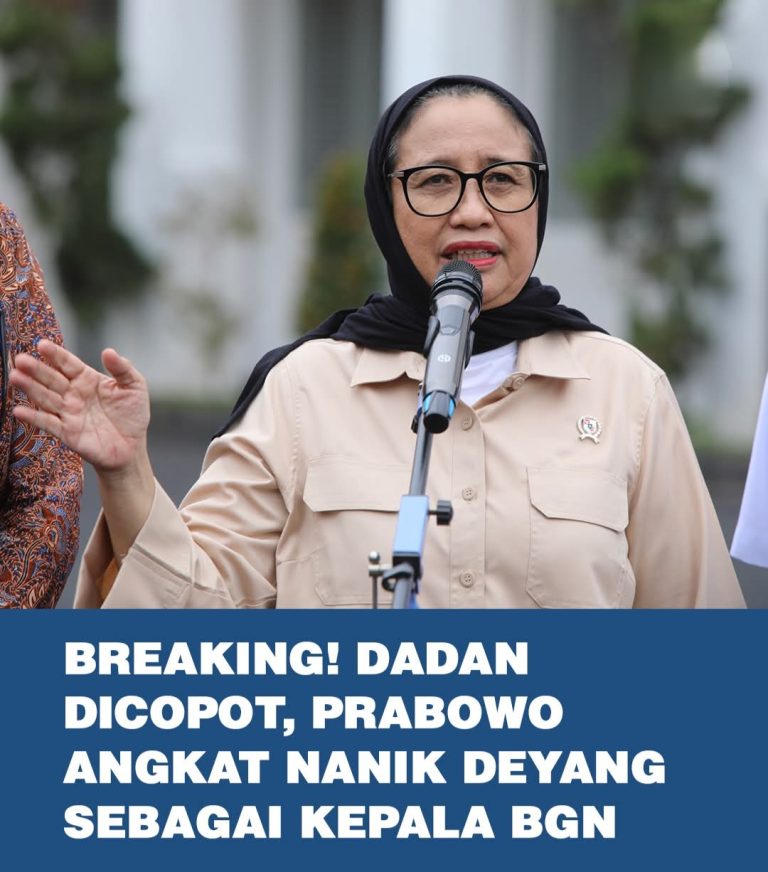 BREAKING NEWS: Presiden Prabowo Tunjuk Nanik S. Deyang Jadi Kepala Badan Gizi Nasional yang Baru