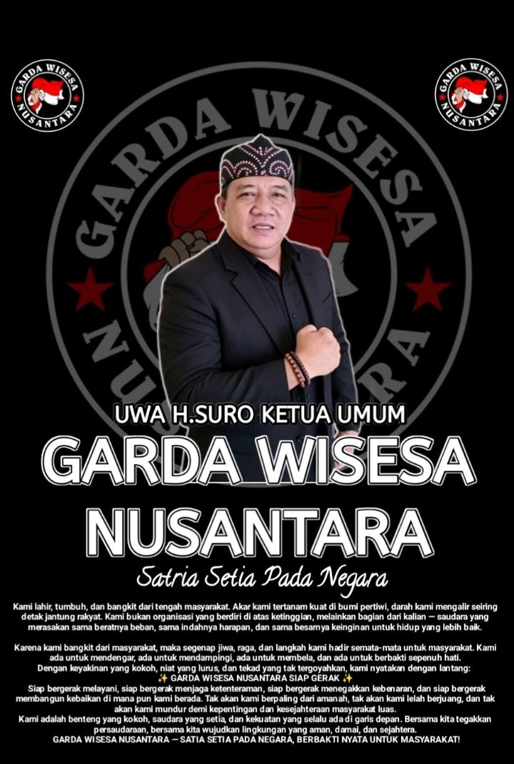 Ketua Umum DPP Garda Wisesa Ucapkan Selamat Hari Bhayangkara ke-80, Dorong Sinergi Polri dan Masyarakat Demi Indonesia yang Aman dan Maju
