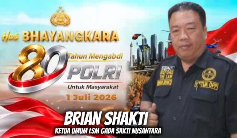 Ketua Umum DPP LSM GANAS Sampaikan Ucapan Selamat Hari Bhayangkara ke-80, Apresiasi Kepemimpinan Kombes Pol Sumarni dan Dedikasi Jajaran Polres Metro Bekasi