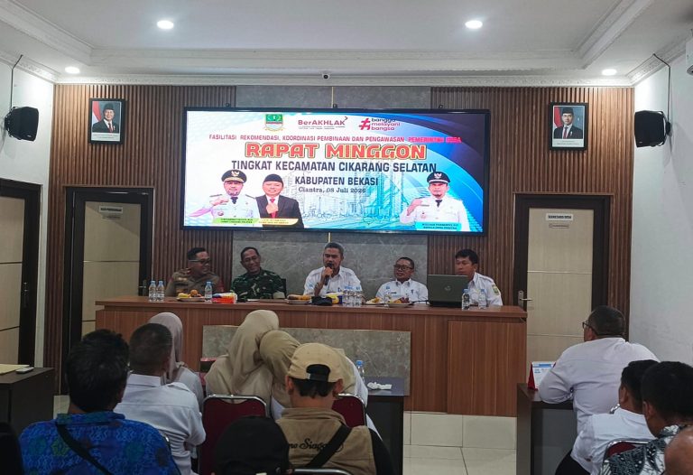 Camat Cikarang Selatan M. Sahid Tekankan Suksesnya MTQ, Penguatan Tata Kelola Desa, dan  Optimalisasi Program Makan Bergizi Gratis