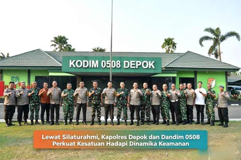 Lewat Silaturahmi, Kapolres Depok dan Dandim 0508 Perkuat Kesatuan Hadapi Dinamika Keamanan