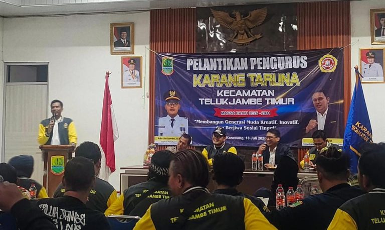 Ketua MPKT Telukjambe Timur Kang Ebo: Buktikan Kekompakan Karang Taruna, Jaga Sinergi dengan Pemerintah dan Dunia Usaha