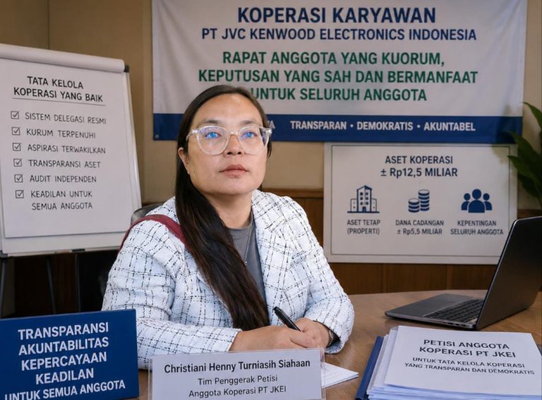 Petisi Anggota Koperasi PT JKEI Dorong Sistem Delegasi Resmi Demi Terpenuhinya Kuorum Rapat Anggota