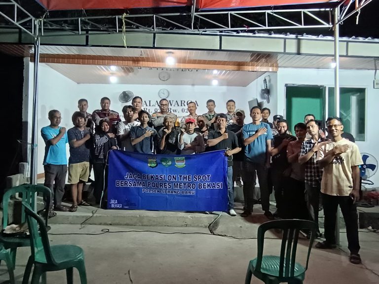 Jaga Bekasi On The Spot, Kapolsek Serang Baru Bangun Kemitraan Humanis Bersama Masyarakat
