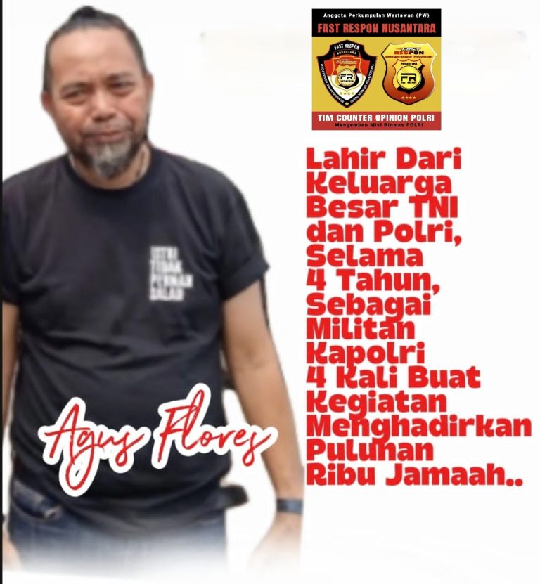 Warisan Keluarga Perintis AKPOL, Sosok RM Agus Rugiharto SH (Agus Flores): Berkarya untuk Rakyat