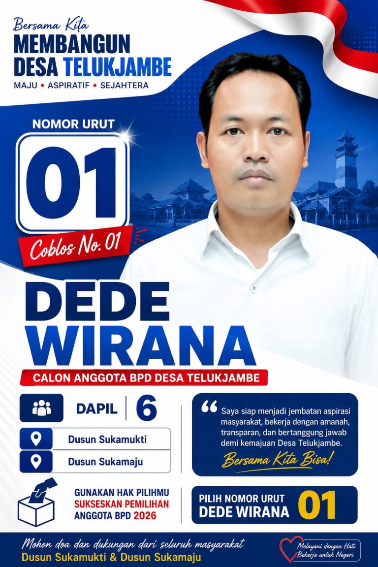 Berbekal Pengalaman & Integritas Yang Teruji, Dede Wirana Semakin Mantap Mengemban Amanah Masyarakat, Siap Kembali Mengabdi untuk Desa Telukjambe