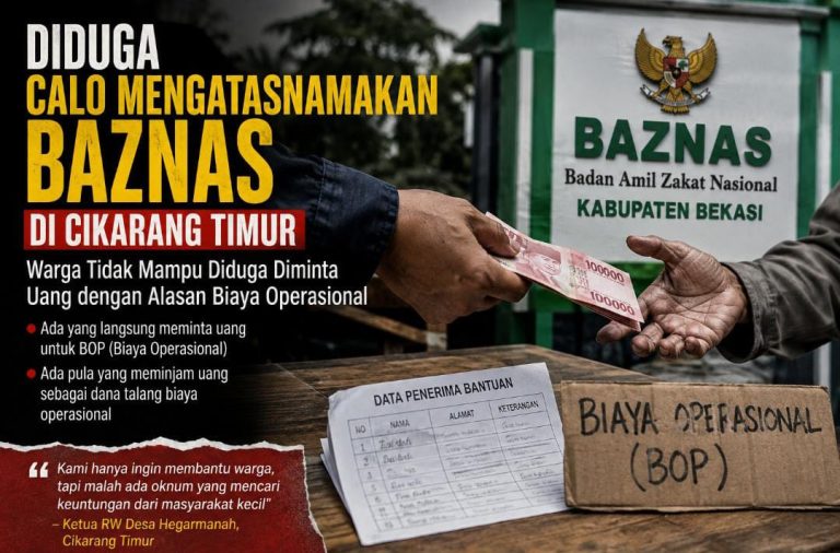 Diduga Ada Oknum Mencatut Nama BAZNAS di Cikarang Timur, Warga Miskin Disebut Diminta Uang dengan Dalih Biaya Operasional