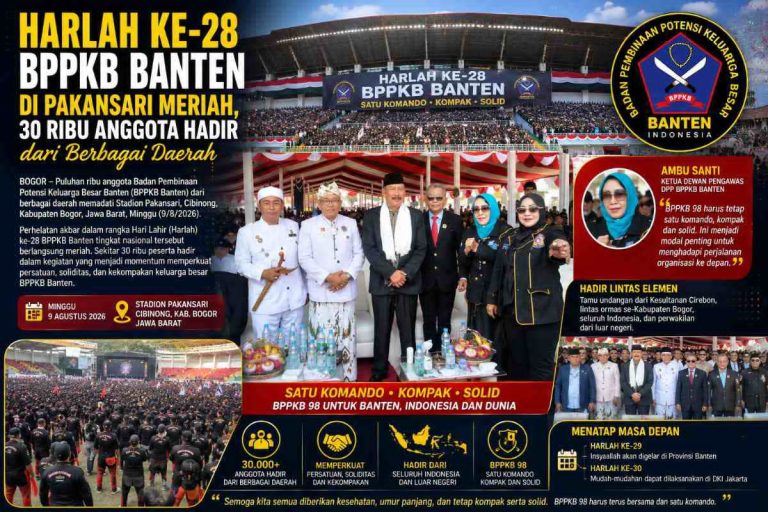 Harlah ke-28 BPPKB Banten Meriah di Pakansari, Puluhan Ribu Anggota Hadir Bersama