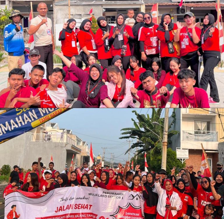 Semarak Jalan Sehat Warga Mulialand Desa Cibatok II, Perkuat Silaturahmi dan Kekompakan Warga