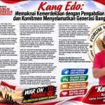 Kang Edo: Memaknai Kemerdekaan dengan Pengabdian dan Komitmen Menyelamatkan Generasi Bangsa