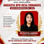 RR Ocvyta Sabrina Terpilih sebagai Anggota BPD Desa Sirnabaya, Bawa Semangat Pengabdian dan Aspirasi Masyarakat