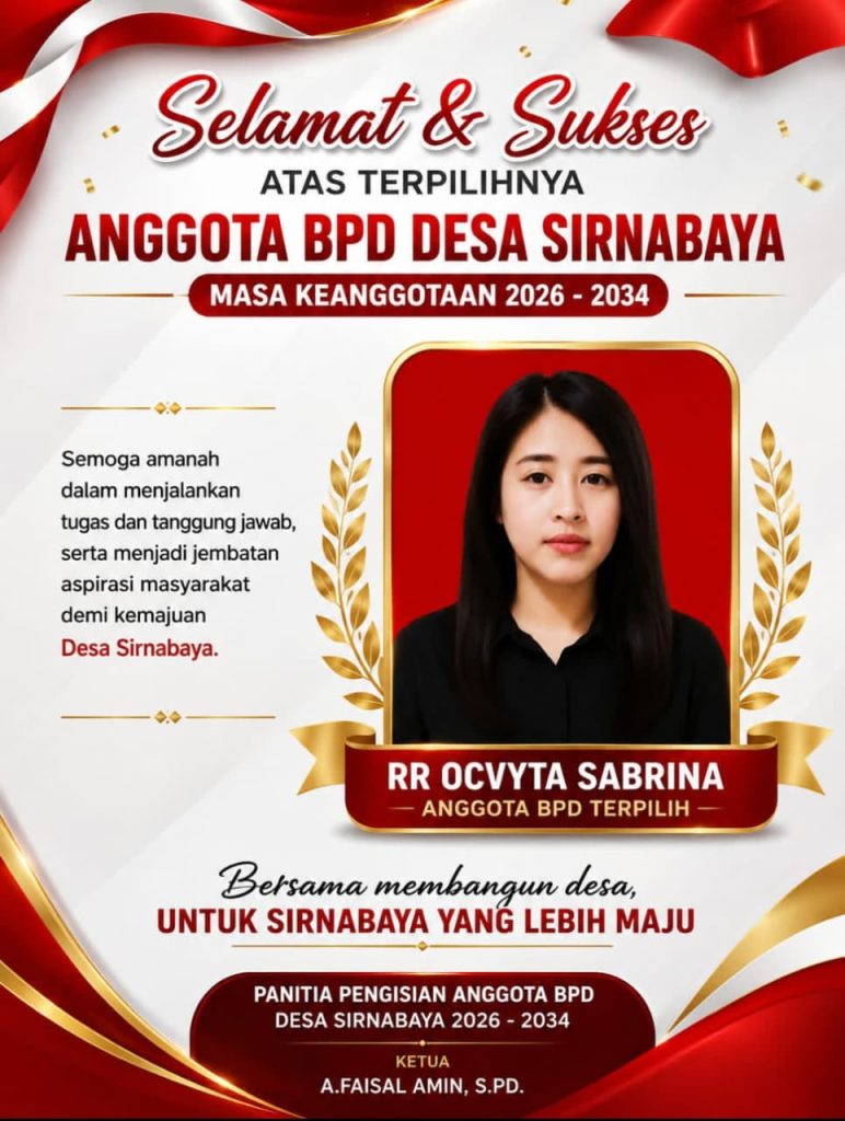 RR Ocvyta Sabrina Terpilih sebagai Anggota BPD Desa Sirnabaya, Bawa Semangat Pengabdian dan Aspirasi Masyarakat
