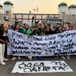“Ratusan Ojol Jaga Wilayah Senayan, Imbau Aksi Berjalan Tertib”
