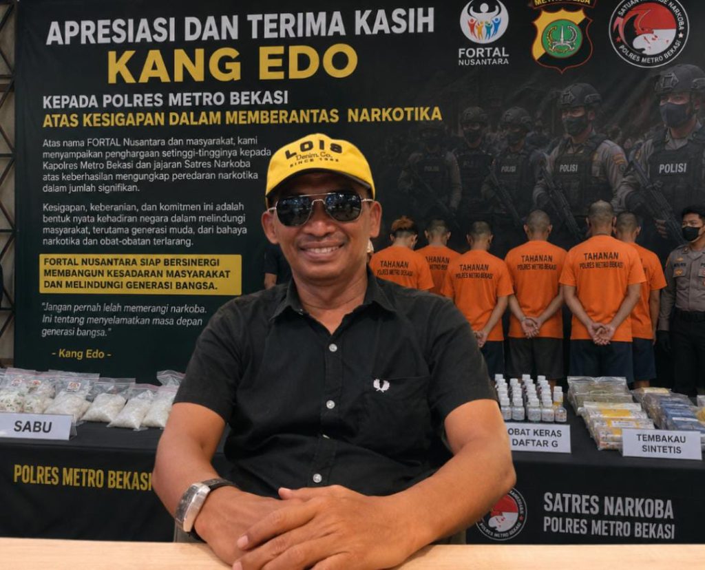 Kang Edo Sampaikan Apresiasi dan Terima Kasih kepada Polres Metro Bekasi atas Kesigapan Berantas Narkotika