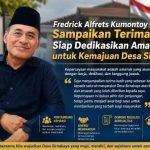 Fredrick Alfrets Kumontoy Sampaikan Terima Kasih, Siap Dedikasikan Amanah BPD untuk Kemajuan Desa Sirnabaya