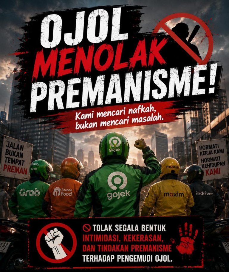 Aktivis Ojol Indonesia Serukan Penolakan Kekerasan, Desak Penegakan Hukum Transparan atas Insiden 27 Agustus
