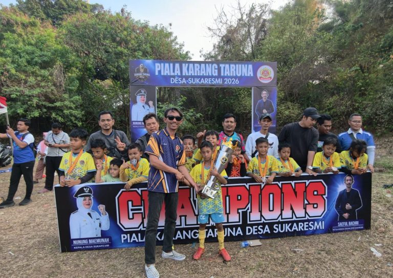 KARANG TARUNA DESA SUKARESMI HADIRKAN TURNAMEN SEPAK BOLA USIA DINI, MERAWAT TALENTA DAN MENANAMKAN NILAI SPORTIVITAS