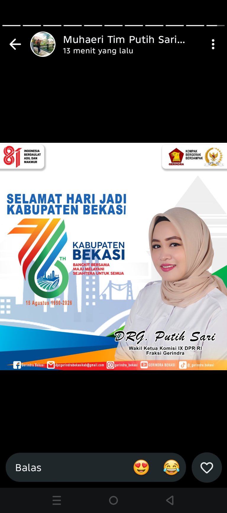 Warga Bekasi Apresiasi Kehadiran Putih Sari di HUT Kabupaten Bekasi ke-76