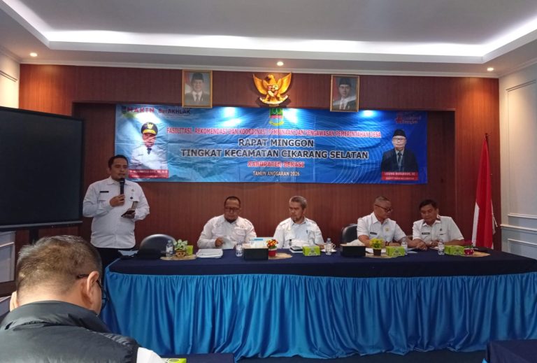 Rapat Minggon Cikarang Selatan Jadi Ruang Konsolidasi Kesehatan, Puskesmas Sukadami Dorong Penguatan MBG hingga Pencegahan TB