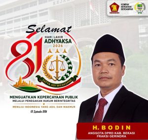 Harlah Kejaksaan RI ke-81, H. Bodin Dorong Penegakan Hukum Berintegritas untuk Memperkuat Kepercayaan Publik